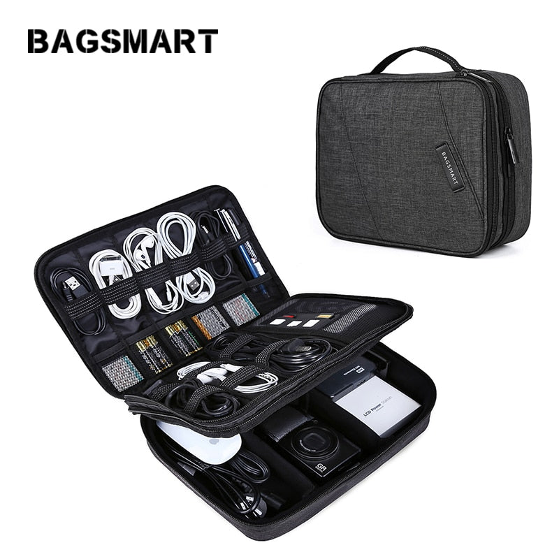 BAGSMART Travel Electronics Organizer Bag Portable Digital Accessory Bag